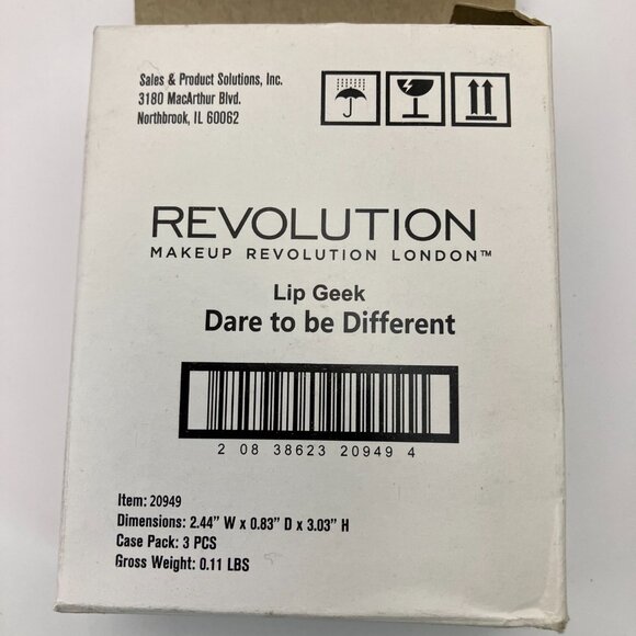 Makeup Revolution I Heart Makeup Lip Geek Lipstick dare to be different Pck of 3 - Picture 2 of 4